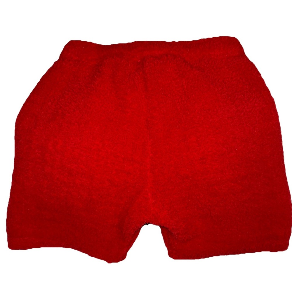 CS Cruddy Sport Sherpa Streetwear Shorts Pockets TikTok Red Black Sz M - Picture 6 of 13